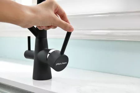 Смеситель Paulmark Siеgen Si213111-401TB антрацит полностью