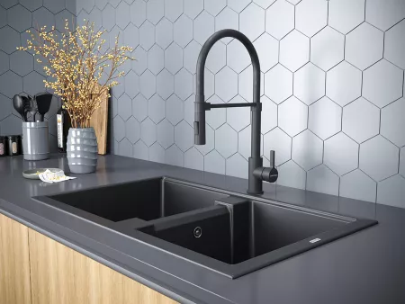 Смеситель Paulmark Halt Ha214021-401 антрацит