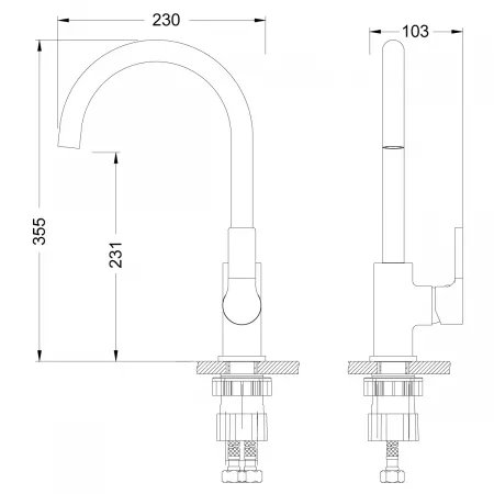 Смеситель Lemark Aura LM0605C хром