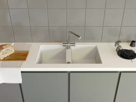 Мойка Omoikiri Kitagawa 83-2-U-GR leningrad grey (836x488 мм) 4993810