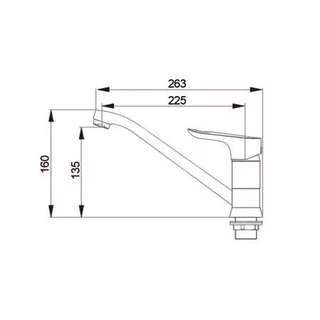 Смеситель Raiber Primo R5005 хром