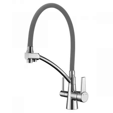 Смеситель Lemark Comfort LM3071C-Gray хром/серый