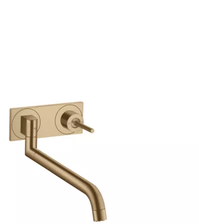 Смеситель AXOR Uno 38815140 шлифованная бронза