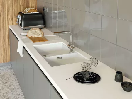 Мойка Omoikiri Kitagawa 83-2-U-GR leningrad grey (836x488 мм) 4993810