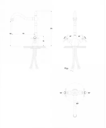 Смеситель Paulmark Essen Es226001-308 черный