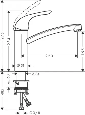 Смеситель Hansgrohe Focus 31780000 хром