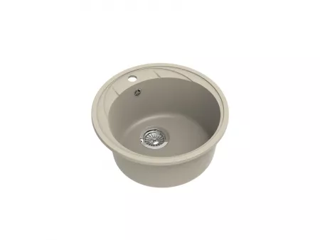 Мойка Ewigstein Elegant R45 темно-бежевый (480x480 мм) Е- R45 темно-бежевый