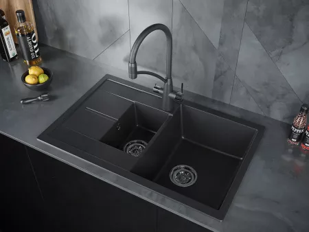 Мойка Paulmark Feste PM237850-BL черный (775x495 мм)