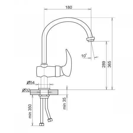 Смеситель AquaGranitEx C-5035 (311) светло-розовый