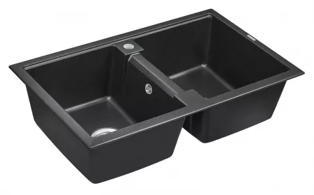 Мойка Paulmark Zwilling PM238150-BL черный (810x500 мм)