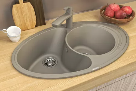 Мойка Ewigstein Elegant W90KF иней (825x515 мм) E- W90KF иней