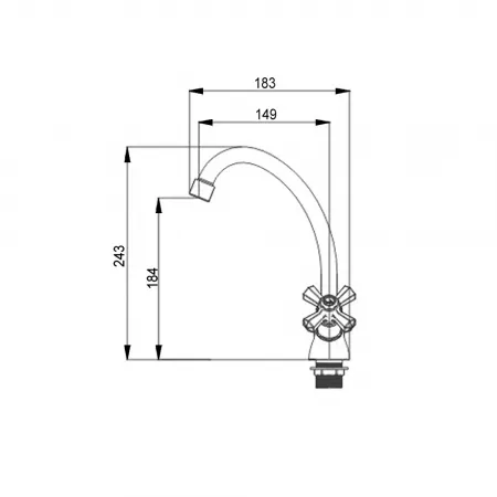 Смеситель Raiber Classic R2001 хром