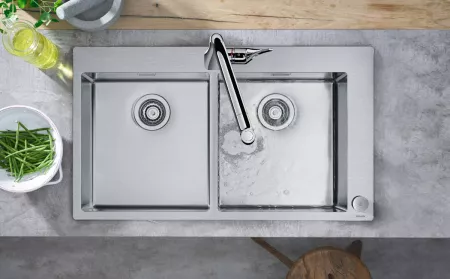 Смеситель Hansgrohe Metris Select 73806000 хром