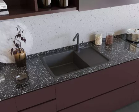 Смеситель Omoikiri Nakagawa-GR leningrad grey 4994318