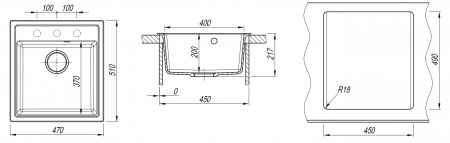 Мойка Dr. Gans Ника-470 терракота 25.070.B0470.406 (470x510 мм)
