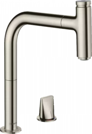 Смеситель Hansgrohe Metris Select 73804800 под сталь