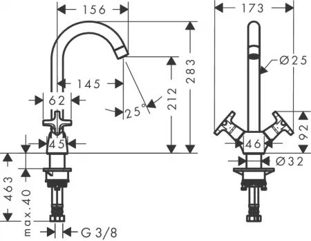 Смеситель Hansgrohe Logis 71285000 хром