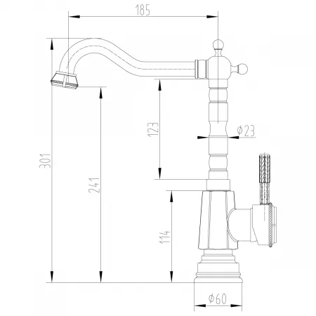 Смеситель Lemark Jasmine LM6605ORB черная бронза