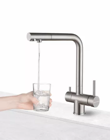 Смеситель Paulmark Skalen Sk213020-418 черный металлик