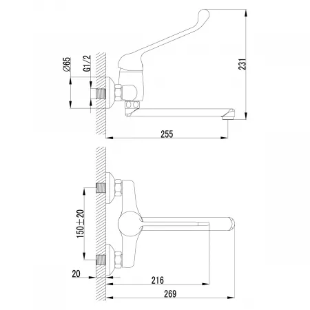 Смеситель Lemark Project LM4611C хром