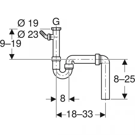 Сифон Geberit 152.556.11.1 (d 40 мм)
