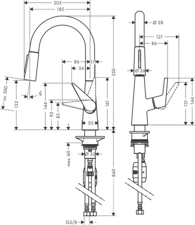 Смеситель Hansgrohe Talis 72815000 хром