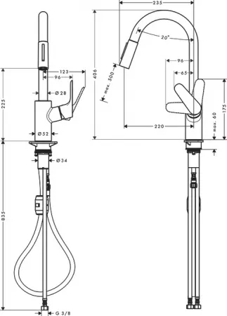 Смеситель Hansgrohe Focus 31815800 под сталь