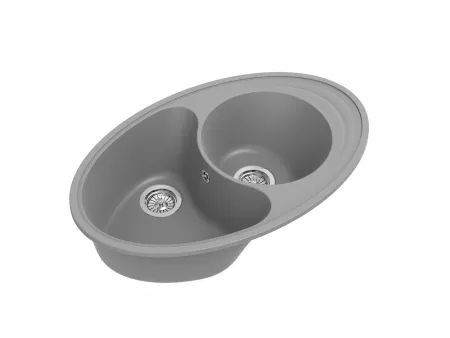 Мойка Ewigstein Elegant W90KF серый металлик (825x515 мм) E- W90KF сер мет