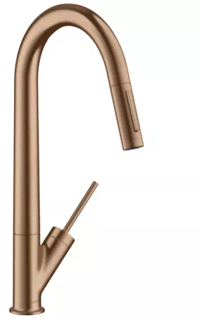 Смеситель AXOR Starck 10821310 шлифованное красное золото