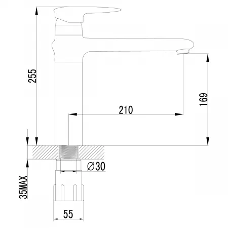 Смеситель Lemark Status LM4404C хром