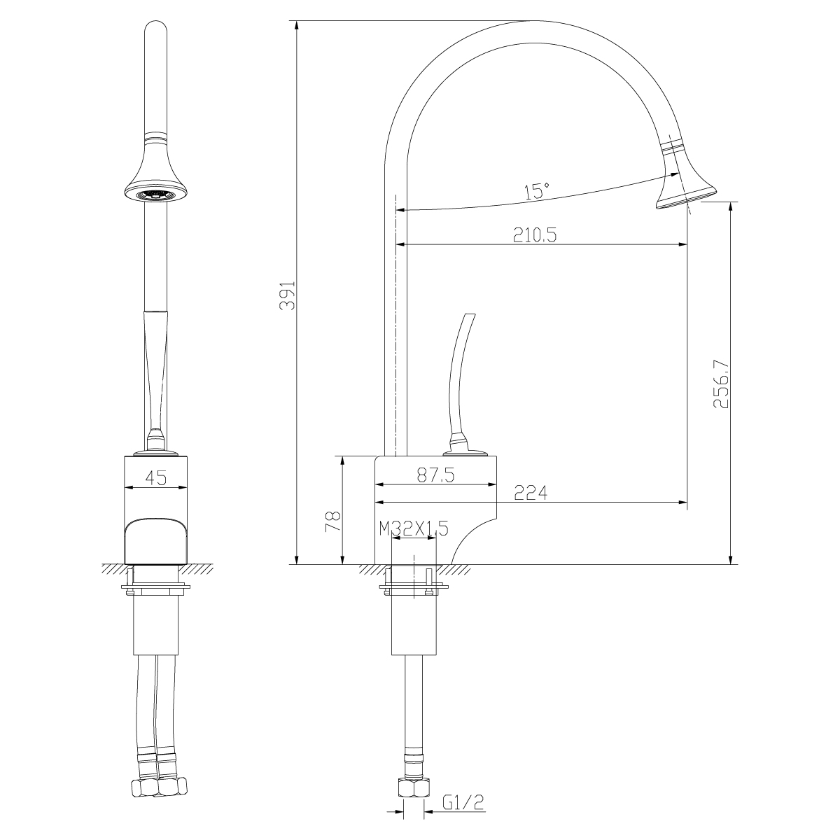 Смеситель Lemark Soul LM6005C хром