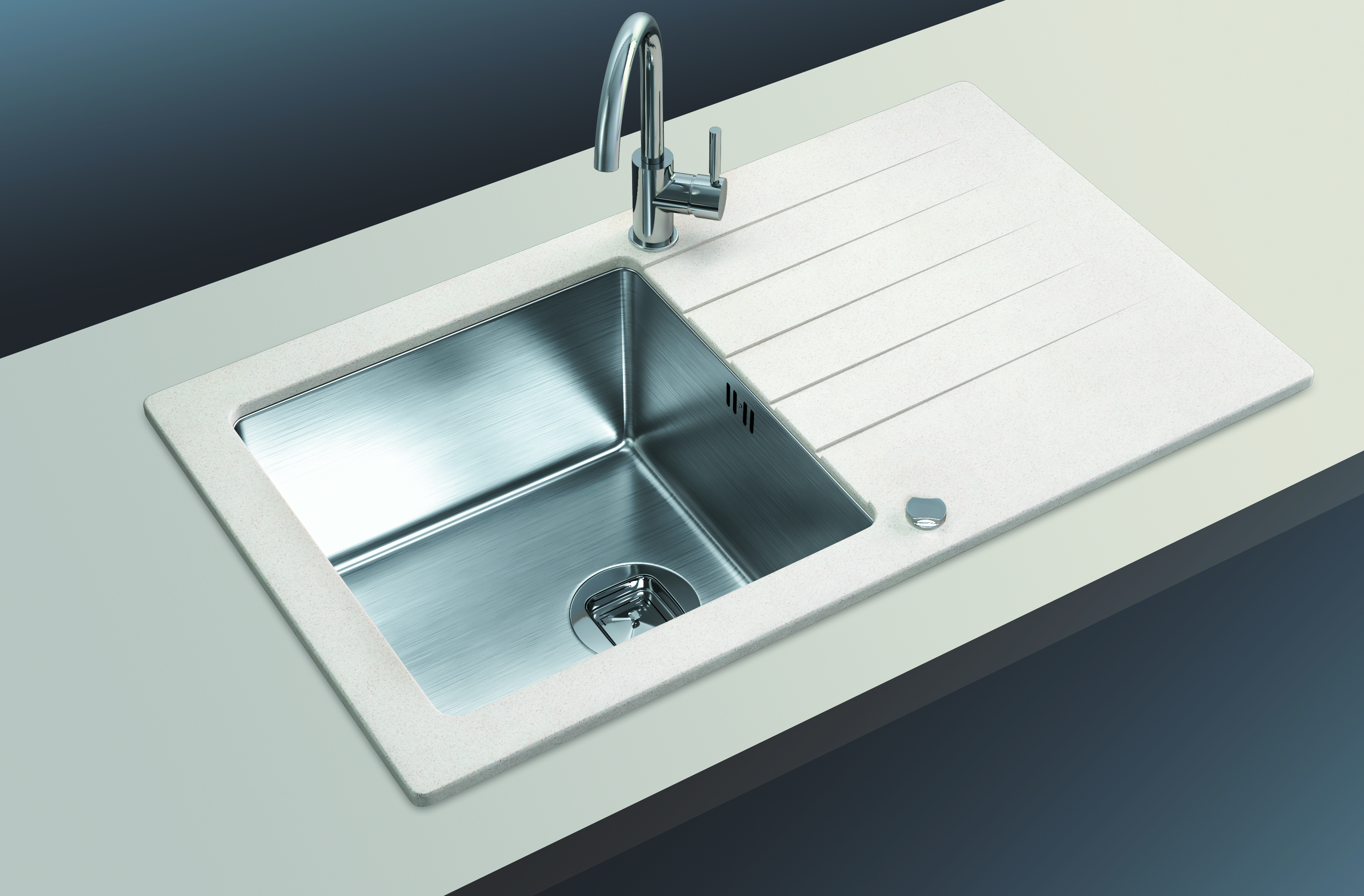 Мойка Tolero Twist TTS-860 черный (860x500 мм) 474384