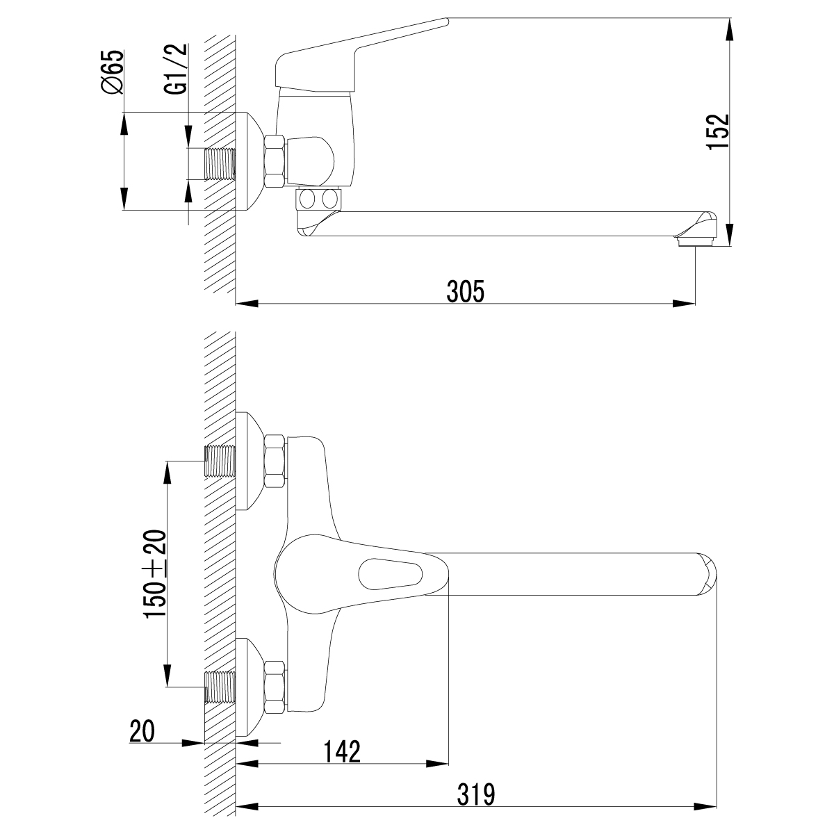 Смеситель Lemark Luna LM4111C хром