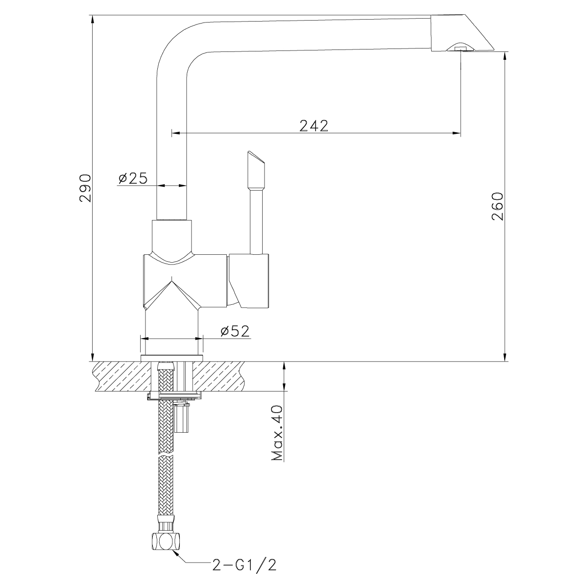 Смеситель Lemark Expert LM5074S матовый