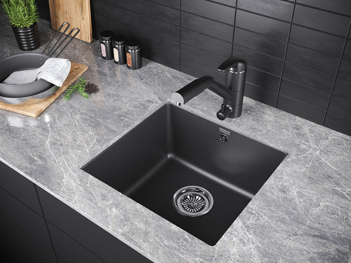 Смеситель Paulmark Hessen He213017-401 антрацит