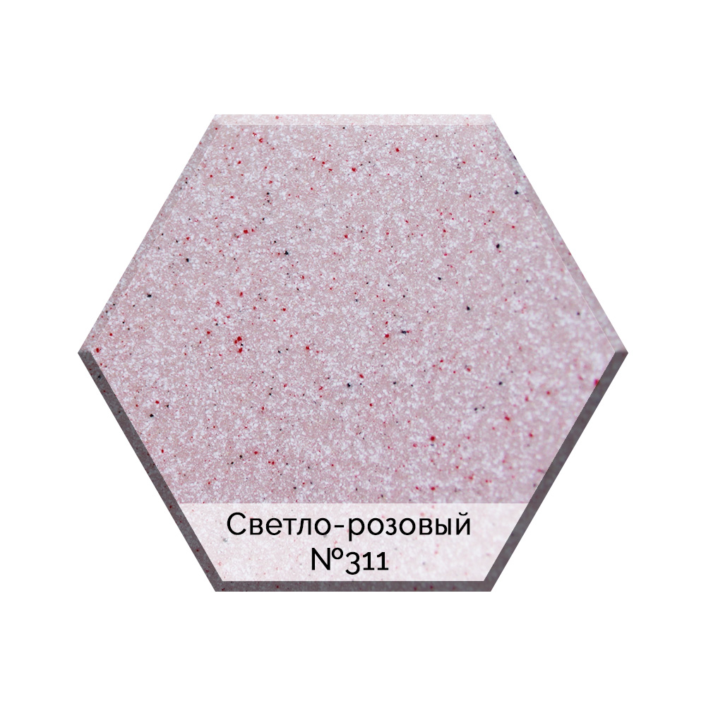 Мойка AquaGranitEx M-18L (311) светло-розовый (570x460 мм)