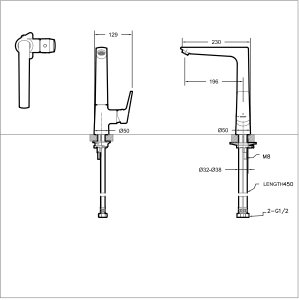 Смеситель Bravat Real F7121179CP-2-RUS хром