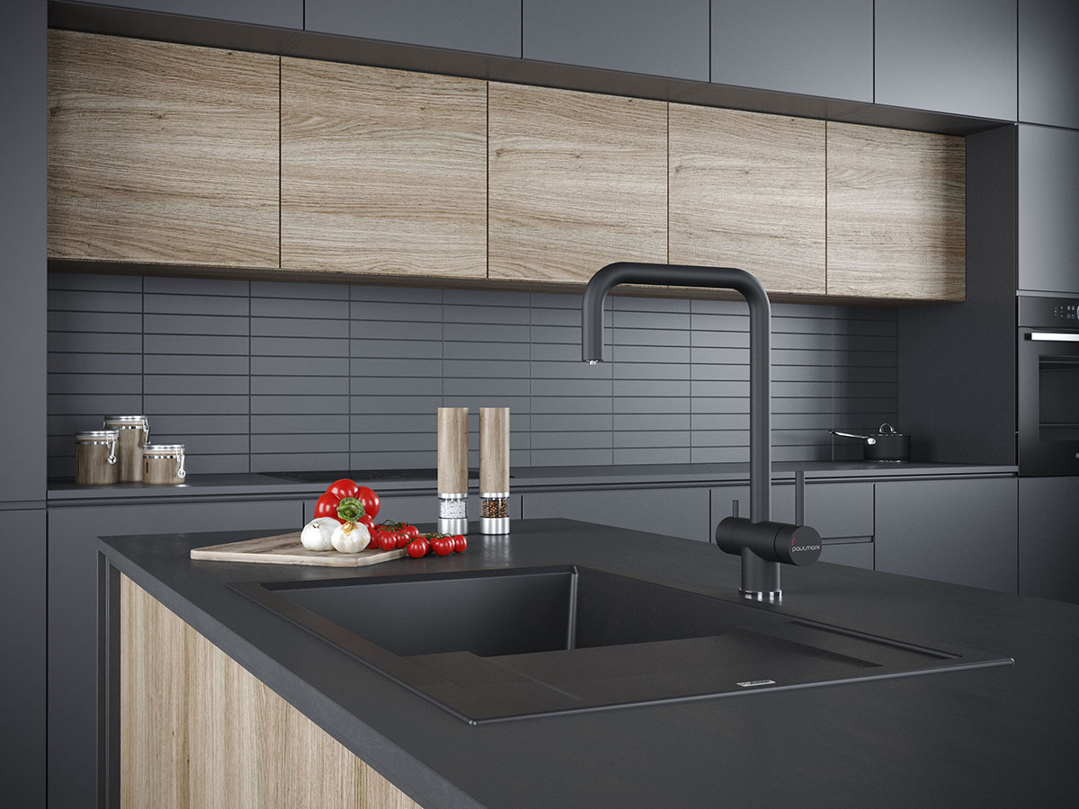 Смеситель Paulmark Wetter We213030-401 антрацит
