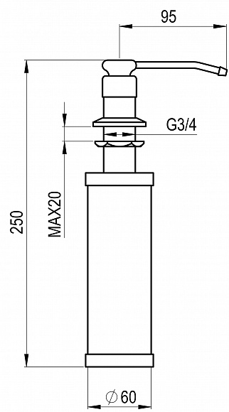 Дозатор Granula GR-01 D шварц