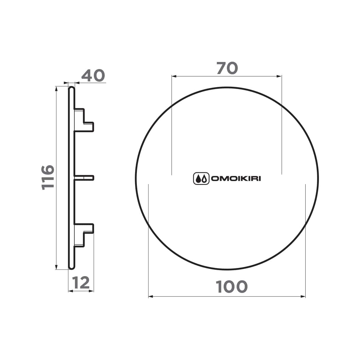 Декоративный элемент для корзинчатого вентиля Omoikiri DEC-AB античная латунь 4957089
