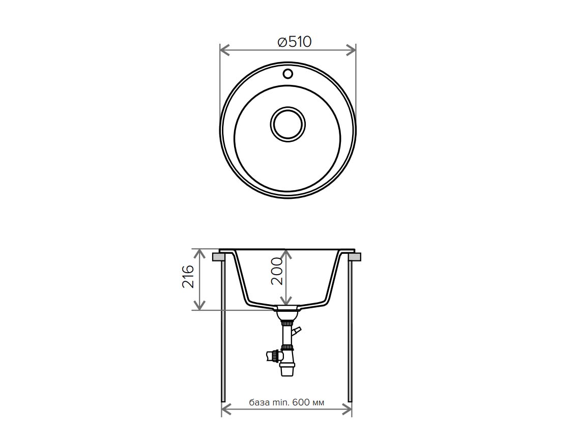 Мойка Tolero Classic R-108 бежевый (510x510 мм) 765391
