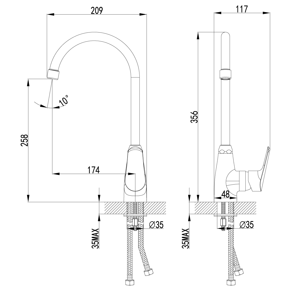 Смеситель Lemark Partner LM6555C хром