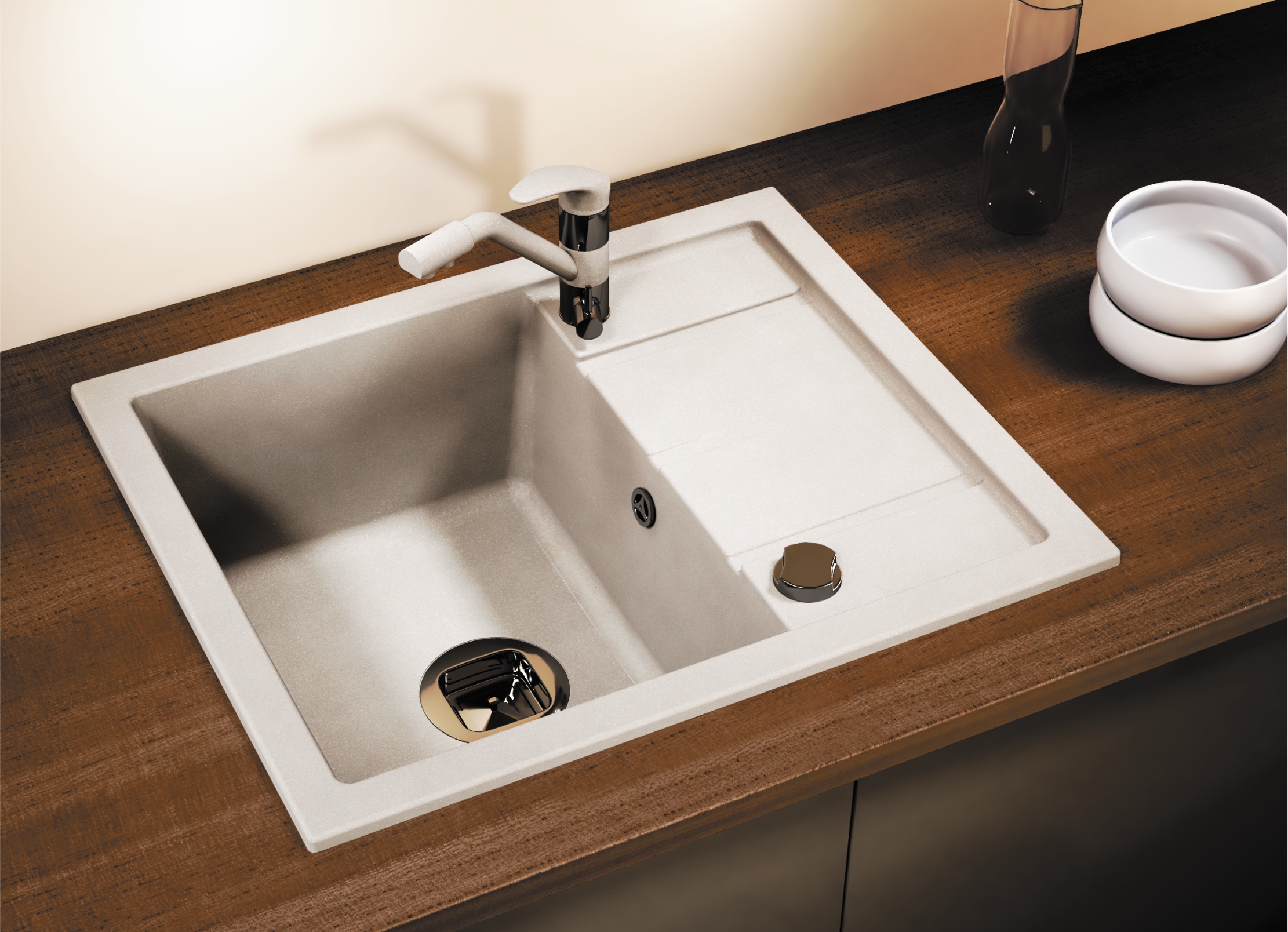 Мойка Tolero Classic R-107 белый (600x500 мм) 765377