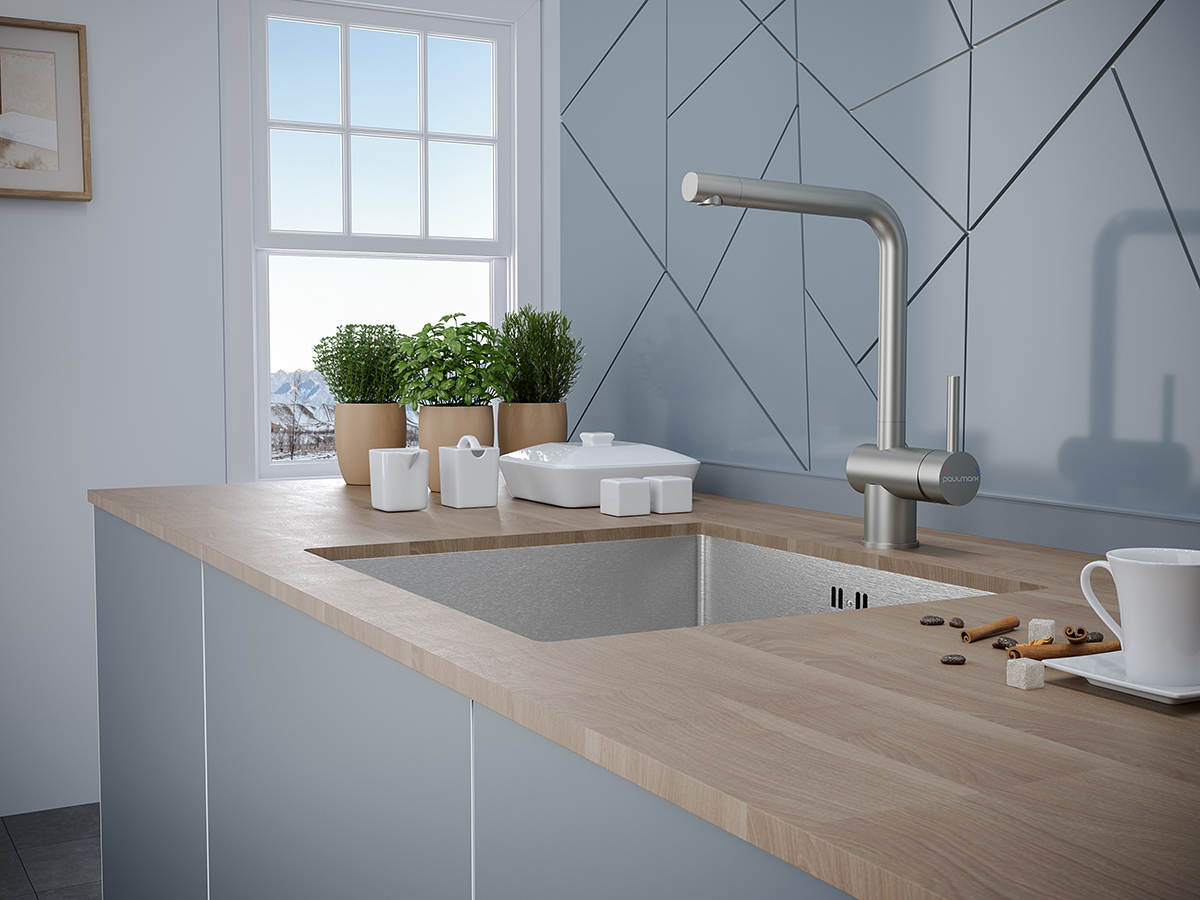 Смеситель Paulmark Spring Sp212067-SS нержавеющая сталь