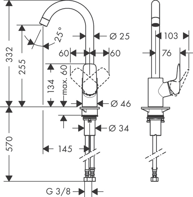 Смеситель Hansgrohe Logis 71835000 хром