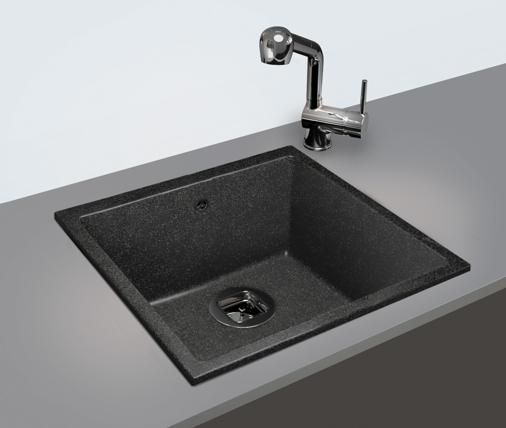 Мойка Tolero Classic R-128 черный (460x460 мм) 473264