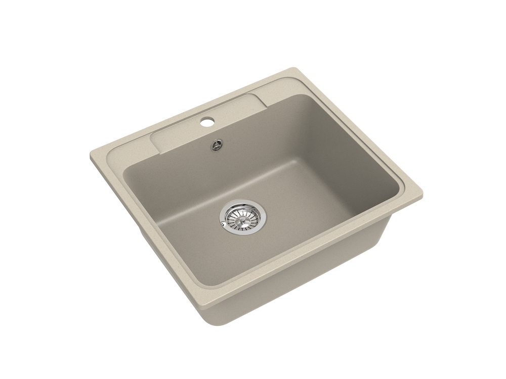 Мойка Ewigstein Elegant 60 темно-бежевый (570x510 мм) E- 60 темно-бежевый