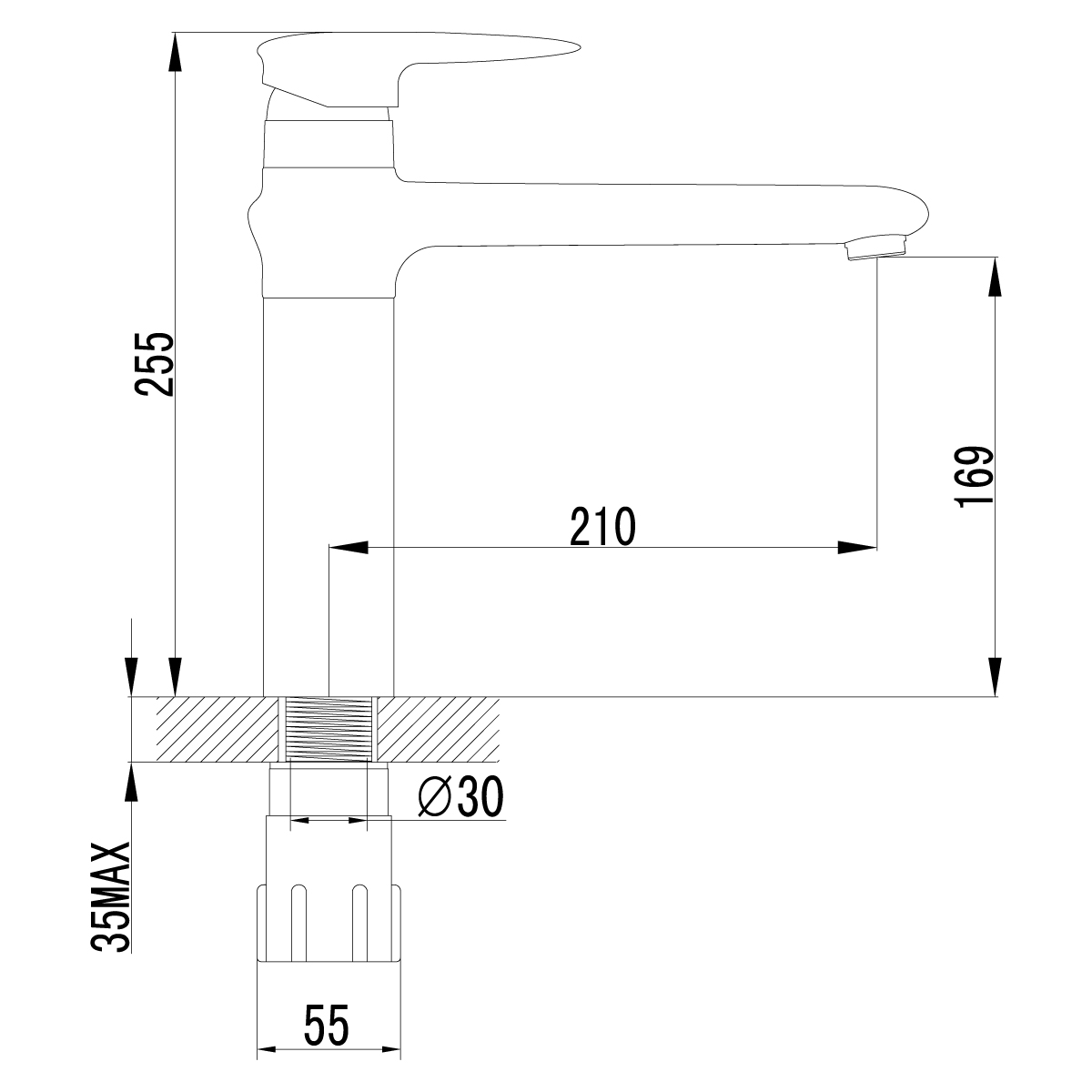 Смеситель Lemark Status LM4404C хром
