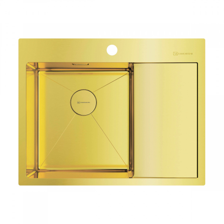 Мойка Omoikiri Akisame 65-LG-L светлое золото (650x510 мм) 4973083