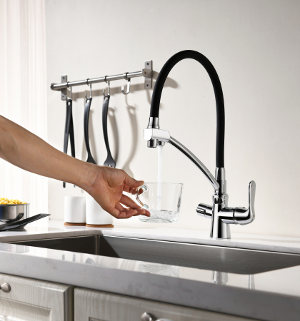 Смеситель Lemark Comfort LM3070C хром/черный